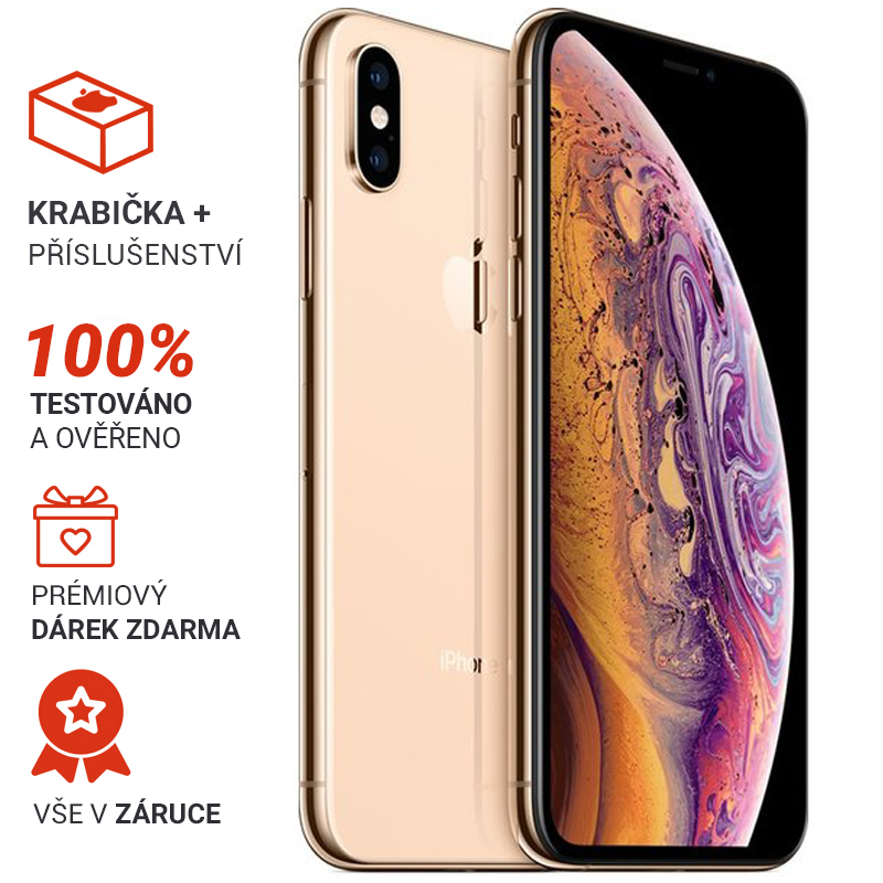 iPhone XS MAX 256GB GOLD - A - LevneiPhony.cz